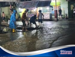 Hujan Deras Guyur Randudongkal, Pemukiman Terendam dan Material Batu Tutupi Jalan Utama