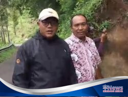 Akses Jalan Warungpring-Tegalharja Sempat Lumpuh Akibat Longsor, UPJI IV Gerak Cepat Evakuasi Material